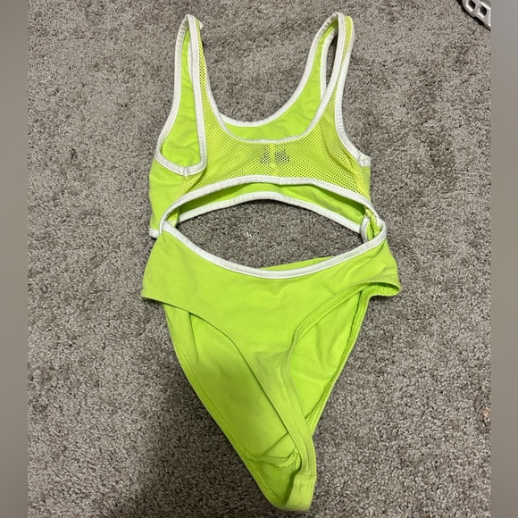 Urban Outfitters, size small, like green body suit with mesh back - Picture 2 of 2